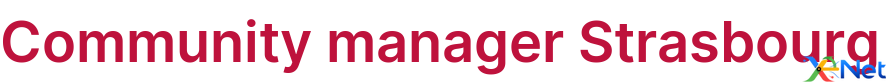Community manager Strasbourg